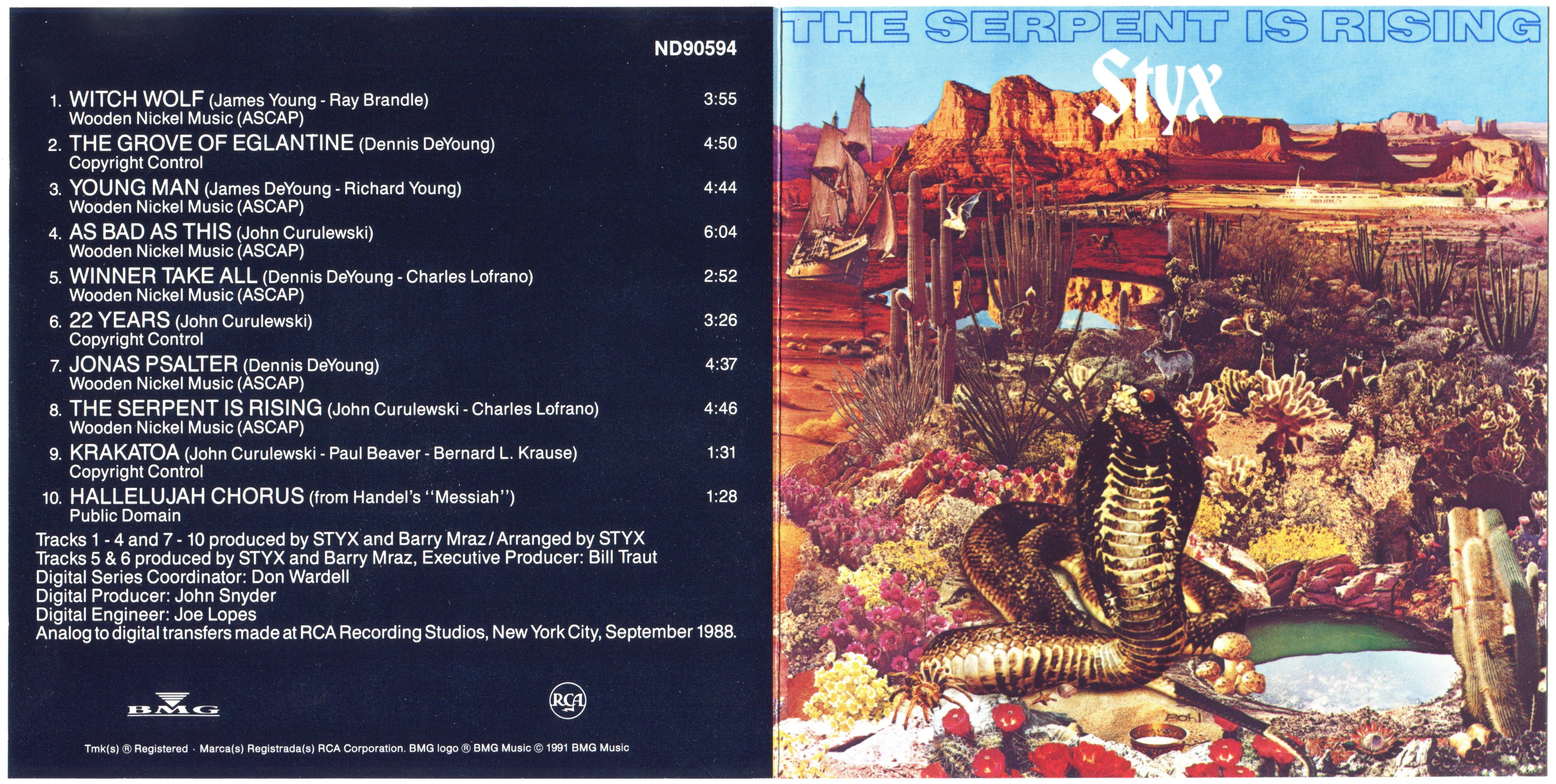 Styx  The Serpent Is Rising : Front + Inlay